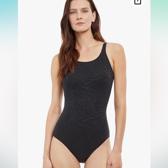 NWT Gottex Women's Standard African Escape Mastectomy One Piece size 14 - Picture 1 of 6